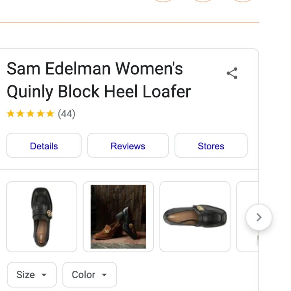 Sam Edelman Quinly Kiltie Block Heel Loafer in Bla MSRP$190 2024's Most Beloved - Picture 2 of 16